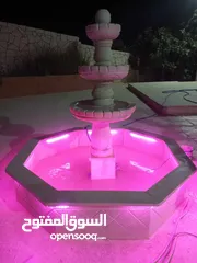  22 نوافير وشلالات وبابكيو احواض زريعه جميع انواع الحجر البناء والديكوارات