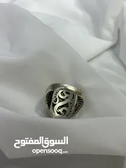  7 ‎الخاتم الفضي التركي عيار *925* بشعار *علم تركيا * (النجمة والهلال) بوزن *14.32 جرام* هو