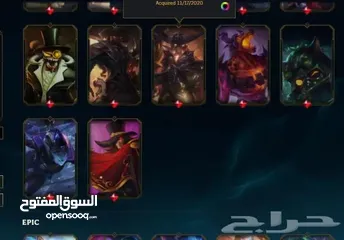  6 حساب ليج اوف ليجيند League of legend للبيع