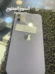  10 2 ايفون 11 واحد بطاريه 77 64 جيجا واحد بطاريه 75 128جيحا مع شاحن اصلي وكفر حمايه ولزقه وكفر