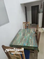  2 طاولة خشب سفرة