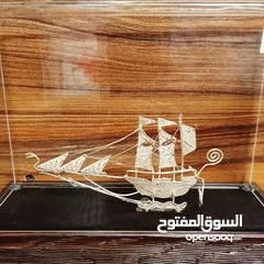  5 Ship statue, made of pure silver, handmade, trend 2025 , beautifulllllllllllllll