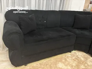  6 طقم كورنر اسود للبيع