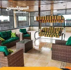  16 أطقم رتان و يتوفر التوصيل لباب البيت وطاولة الوسط هدية  طقم خماسي