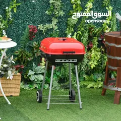  2 منقل شواء الفحم كانون شوي الحجم الكبير  بغطاء زرب متنقل للحديقة والرحلات