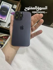  4 آيفون 14  برو ماكس 128G   88% بنفسج