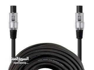  4 ماركه اوروبيه Monoprice Choice Series NL4FC Speaker Cable with Four 12 AWG Conductors, 100ft