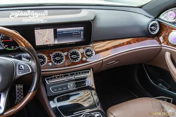  18 Mercedes E350e Plug in hybrid Amg kit Night Package 2018   السيارة وارد الشركة و قطعت مسافة 50,000