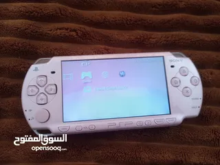  4 Psp portal لون زهري مع كامل أغراضها