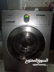  2 غساله سامسونج بحالة الوكاله سلفر