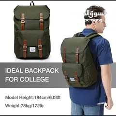  2 شنتة جديدة نخب اول backpack وارد اميركا لون جيشي حجم.كبير ضد الماء  مع جيبة داخلية لاب توب تستخدم لل