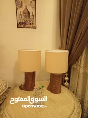  24 مشغولات خشبية يدوية (ترابيزات..تيبل لامب).... hand made