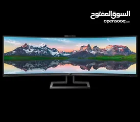  1 شاشة Philips 499P9 – ألترا وايد 49 إنش