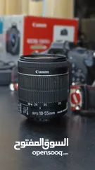  4 كانون 1300D بحالة الوكالة عدد تصوير قليل استخدام شخصي وليس تصوير حفلات او مناسبات مع عدستين للبيع
