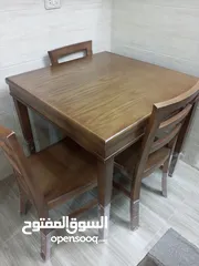  5 طاولة سفره مع اربع كراسي