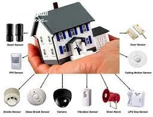  4 جهاز انذار Security Alaram System لحماية فائقة ويرلس بدون اسلاك الريموت كنترول يقوم بالتحكم في فتح أ