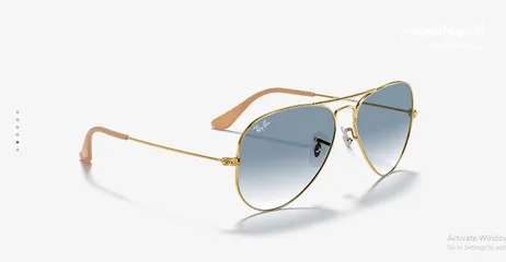  5 لقطة من الاخر نظارة ريبان اصلية افيوتر ازرق مدرج للبيع باقل من نص سعرها RB3025Aviator Gradient blue