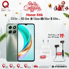  1 HONOR X6B ( 128GB ) / RAM 6 NEW /// هونور اكس 6 بي ذاكرة 128 رام 6 الجديد