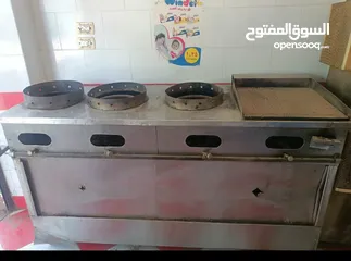  4 عده مطعم مستعمله