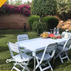 13 طاولة العزايم بتزبط داخلي وخارجي سعر الطاولة لحال والكرسي لحال
