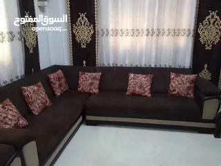  1 كورنر و طقم مورس وتختين للبيع بسعر مغري