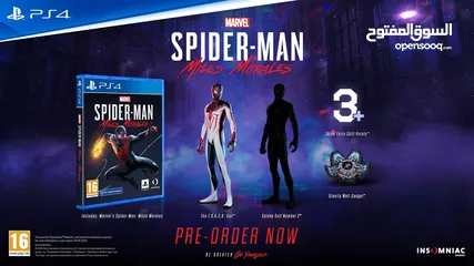  2 Marvel's Spider-Man: Miles Morales (PS4) CD سي دي سبايدر مان مايلز جديد من الحزام الازرق