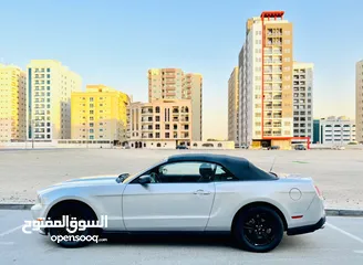  14 A Clean And Beautiful FORD MUSTANG 2012 SILVER GCC SOFT TOP CONVERTIBLE