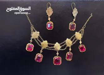  2 Ruby gemstone حجر الیاقوت