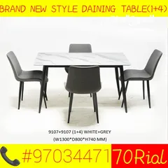  9 BRAND NEW DAINING TABLE (1+4)