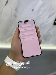  7 ايفون 15 برو ماكس 256 جيجا ناتشورال بطاريات عالية 100/97% بمدخل خط اجهزة وكالة مكفولة