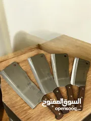  1 قطاعات خرفان (بلطات) اربع احجام  + سكاكين حجمين