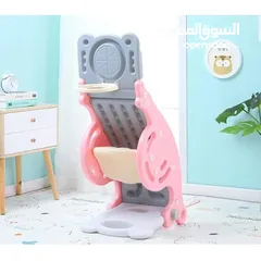  3 لعبة 3 في 1 هزازة وزحليقة وكرة سلة تصميم مضاد للانقلاب سهل التركيب مناسبة لعمر 1-5 سنوات امان كامل