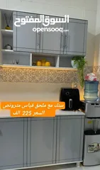  2 سنك مرمر مع ملحق خشب mdf قياس مترونص