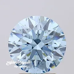  4 الماسه موزنايت جودة عاليه 5.35 قيراط F
