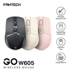  1 Fantech GO W605 Wireless Office Mouse ماوس فانتيك الأدق والأجمل وكمان لاسلكي