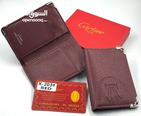  18 بوك كارتير  cartier wallet رجالي مع البوكس