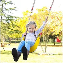  2 مرجيحة جلدة مرجيحه سيلكون ربر  متينه حبال تعليق تتحمل اوزان ثقيله مراجيح اطفال حديقه و منزل او حضانه
