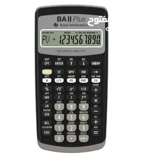  1 آلة حاسبه متطوره جديده تخص المالية Texas Instruments BA II Plus Financial Calculator