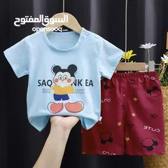  1 بيجامات للاطفال من عمر 6شهور لغاية سنتين  قطنية 100% لراحة طفلك اثناء اللعب والنوم