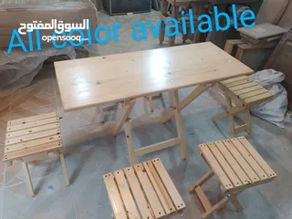  3 portable table and chairs