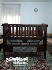  4 تخت بيبي جديد خشب الكندي