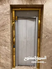 4 تكسيات وتقفيل مصاعد أستيل  رخام بديل خشب بديل رخام شيبورد