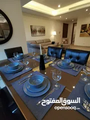  11 شقة فاخرة في - عبدون - غرفتين نوم و فرش مودرن حديث بموقع مميز (6810)