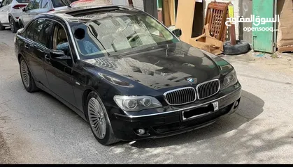  1 * BMW 730LI موديل 2008 لون اسود ، فرش لون بيج ، فل اضافات ، فتحة سقف، جنوط مغانيسيوم ، بلوتوث،
