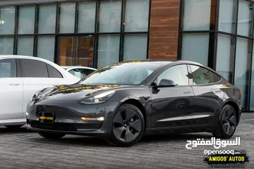  1 tesla model 3-model 2022-long range-dual motor -clean title بحالة الوكاله فحص اتوسكور +A