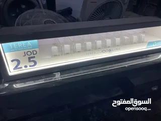  1 ستاند دخان مضيء قياس متر بحالة ممتازه 10 خانات