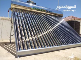  2 سخان شمسي ستانلس ستيل من الداخل والخارج ضد الصدأ