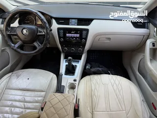  6 سكودا اوكتافيا 2013 جير عادي ترخيص وتامين شامل اضافات فل فحص بالورقة جديدة كلياً