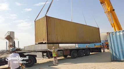  7 يوجد جميع انواع الحاويات للشحن والتخزين وجميع الاغراض20 قدم 40 قدم للبيع