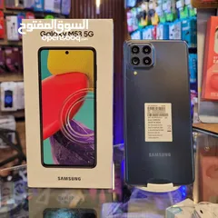  2 مستعمل اخو الجديد Samsung M53 5G رام 16 جيجا 256 أغراضة والكرتونه الأصلية